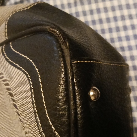 Vintage Prada Buckle Canvas Logo Satchel - Picture 4 of 16